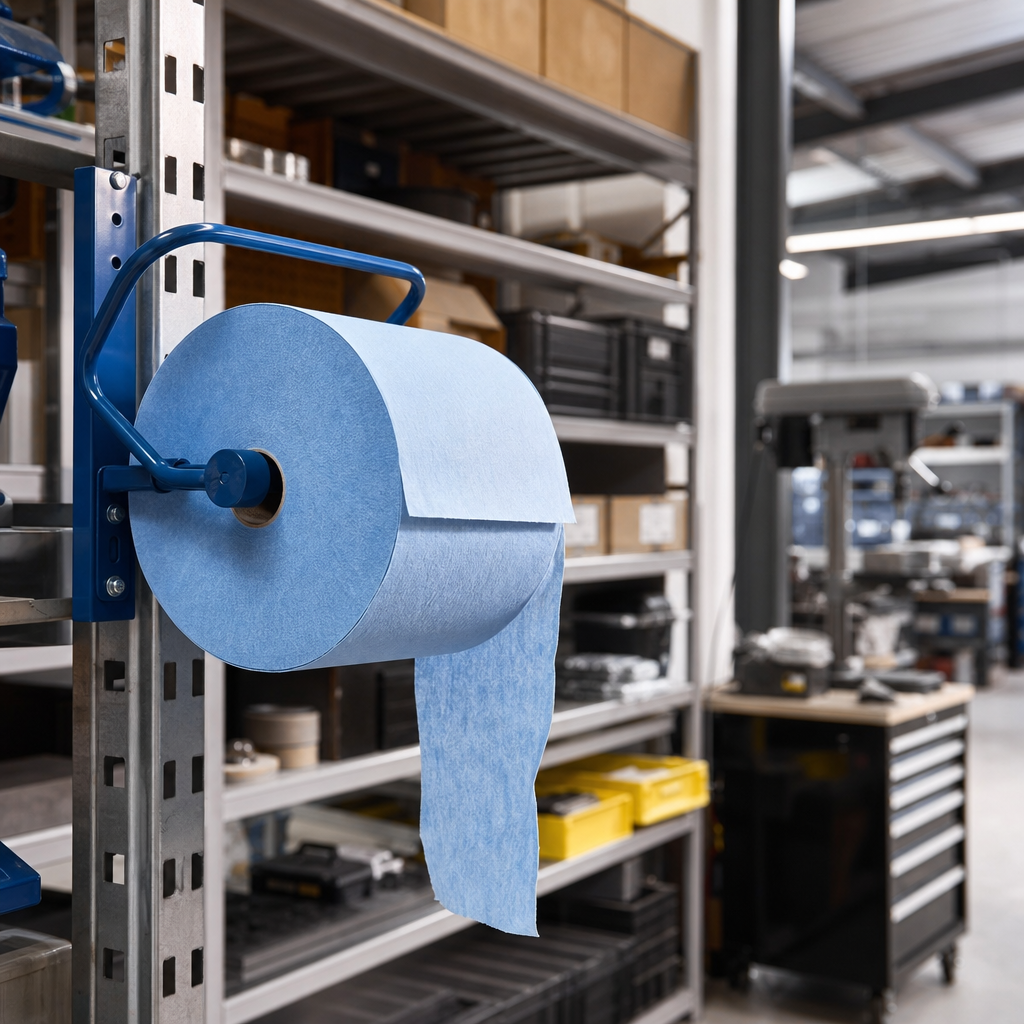 Blue Non-Woven Polypropylene Centrefeed Roll