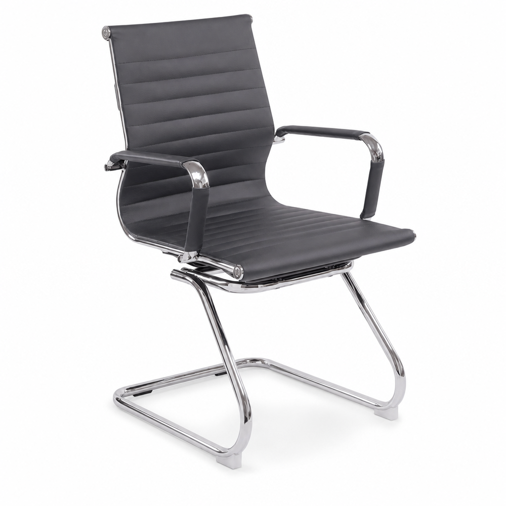 Bonded Leather Cantilever Office Armchair