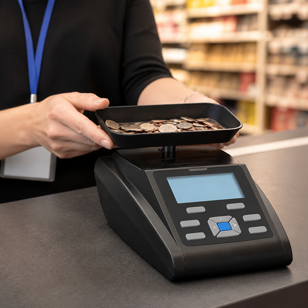 Commercial Money Counting Scale with Large LCD Display
