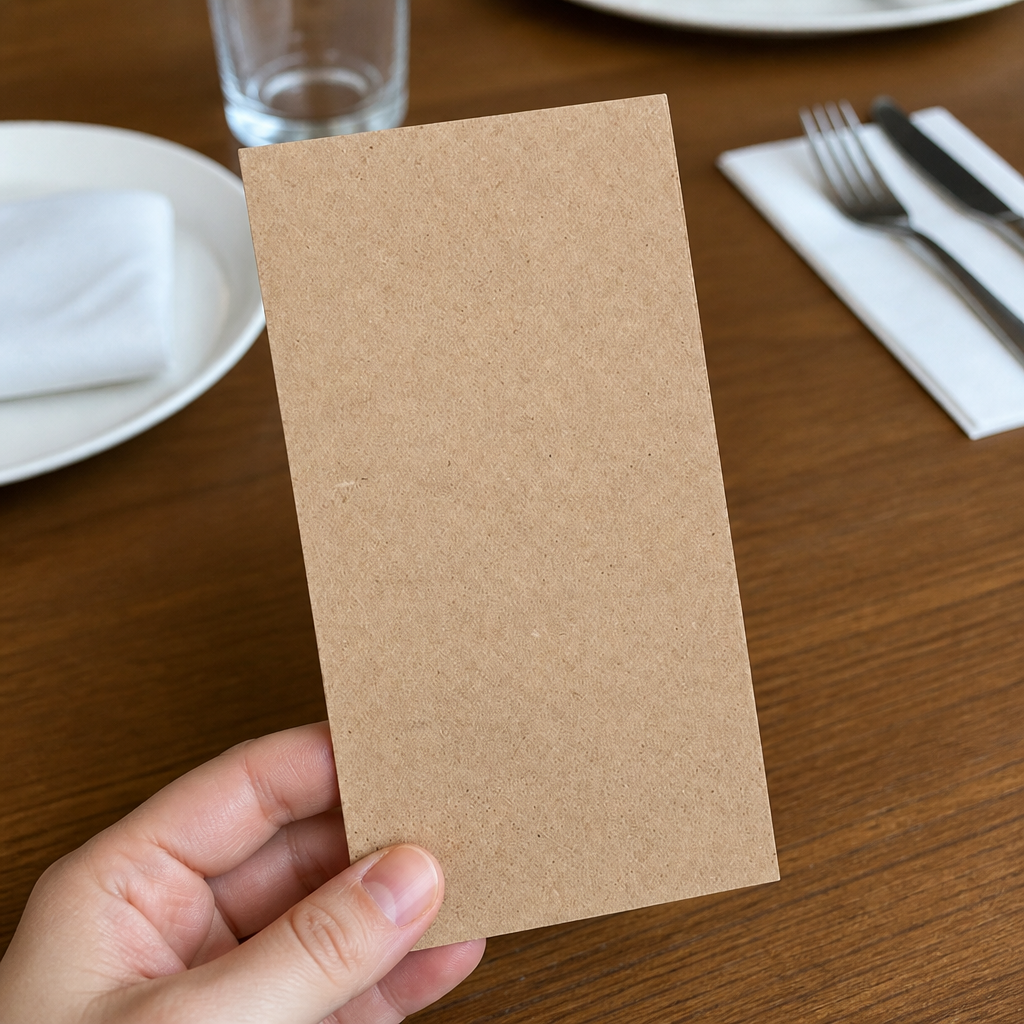 Commercial Recyclable Brown Paper Napkins 33x33cm 2ply 2000 Pack