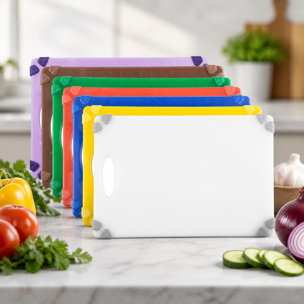 Commercial antibacterial 7-piece chopping board set 458x306mm