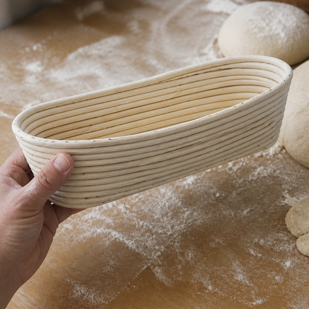 Commercial Rattan Bread Proofing Basket 1000g Capacity