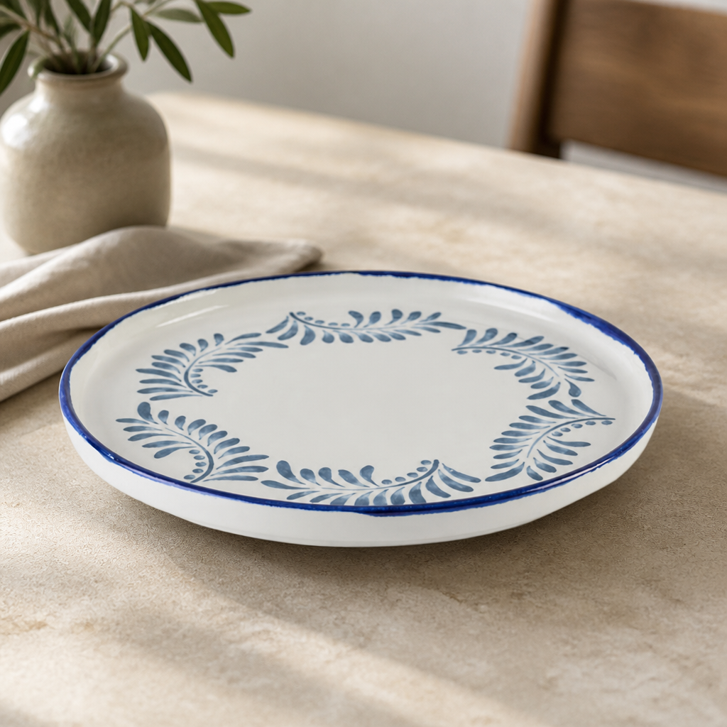 Commercial Terracotta Round Walled Plates 260mm - 6 Pack