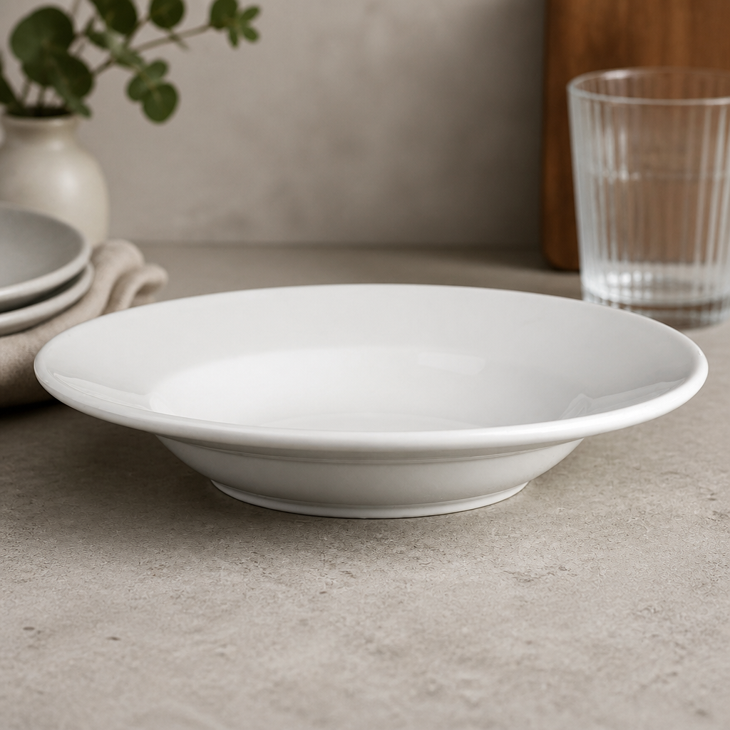 Commercial Rimmed Soup and Pasta Bowls 228mm 6 Pack