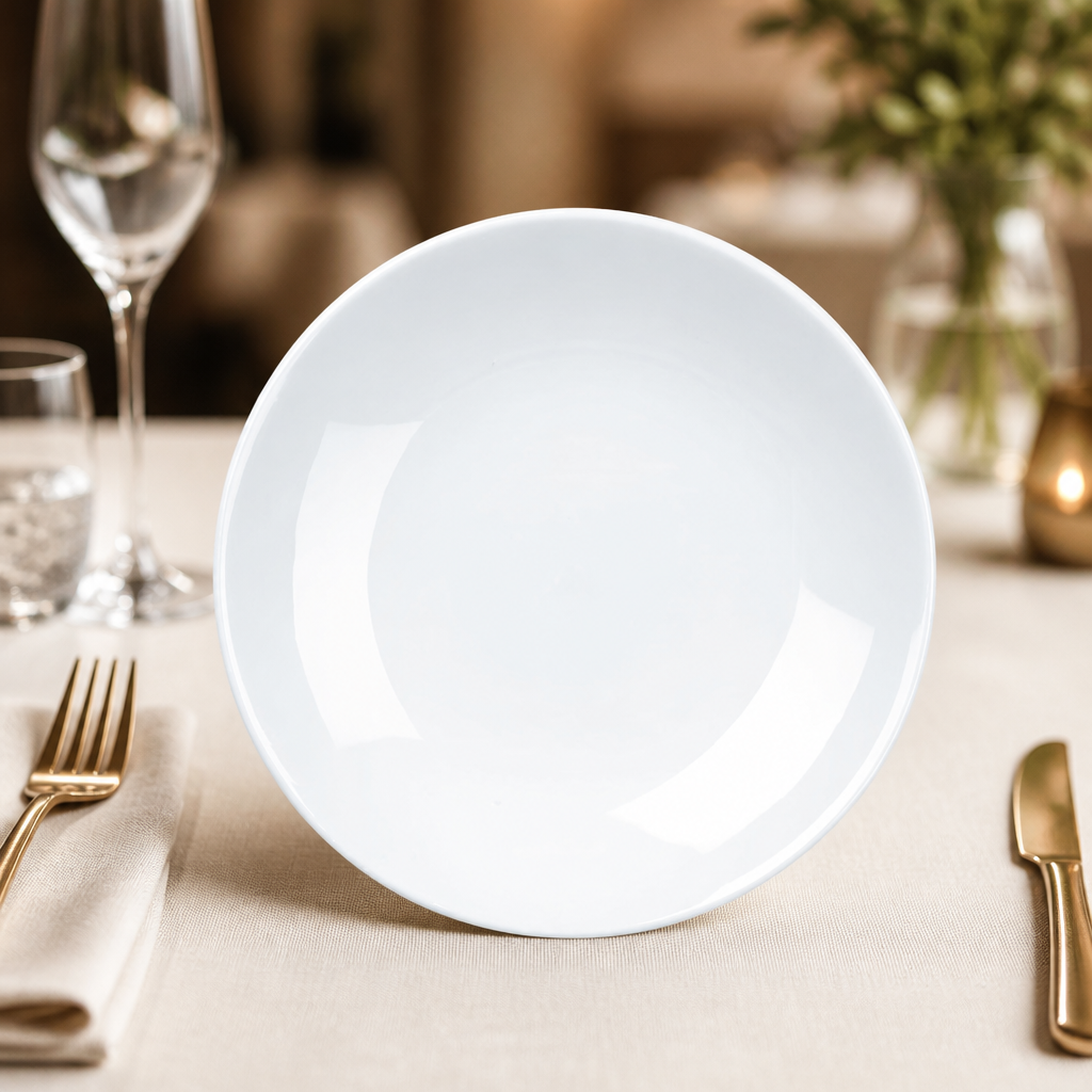 Commercial Balance Coupe Plates 268mm Porcelain 6 Pack