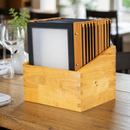 A4 Commercial Menu Covers with Wood Spine and Storage Box
