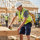 Premium Heavy Duty Work Shorts in Navy - Comfortable Polycotton Twill with Triple Stitched Reinforced Seams for Durability