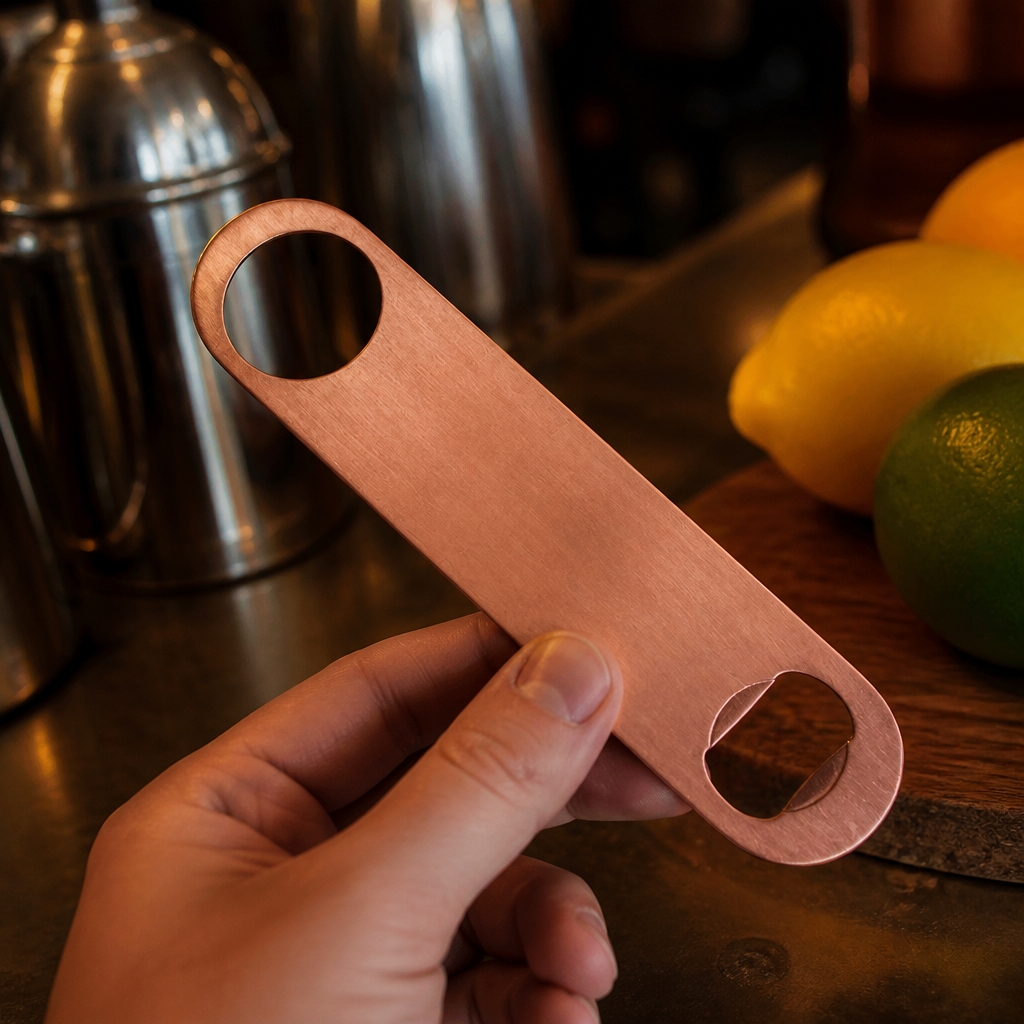 Commercial Copper Bar Blade 18cm Double Ended Bottle Opener