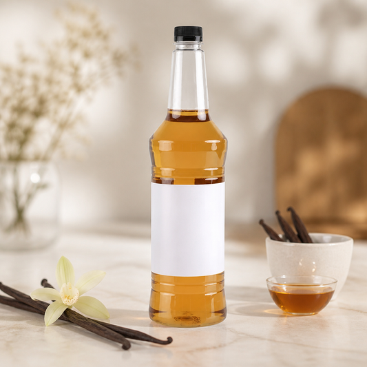 1 Litre Commercial Vanilla Syrup for Coffees and Cocktails