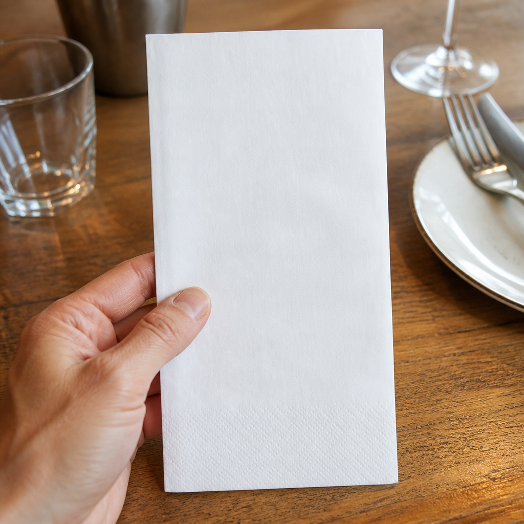 Commercial Recyclable Paper Napkins 330x330mm 2-Ply 2000 Pack