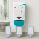 Commercial Soap Dispenser with 3 Antibacterial Foam Soaps 1Ltr