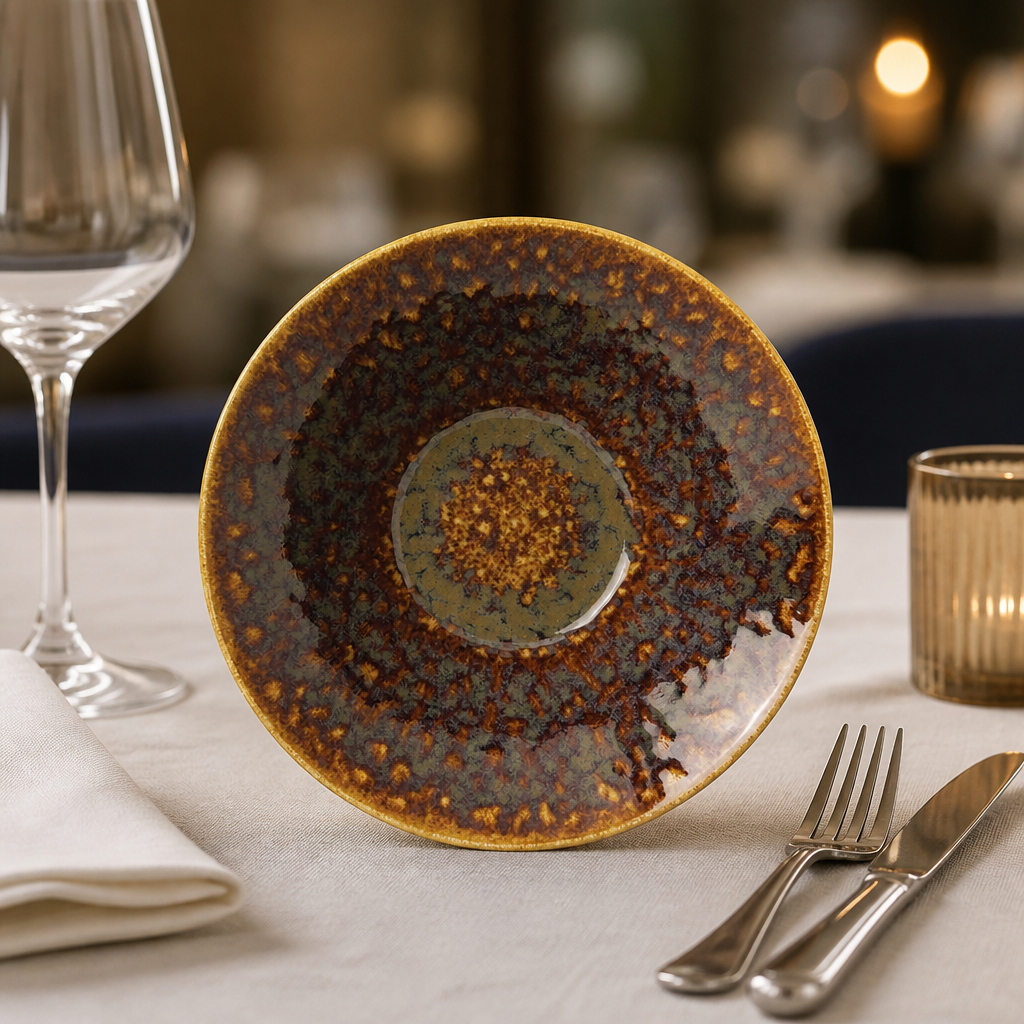 Commercial Porcelain Bowls Amber 112mm - 12 Pack