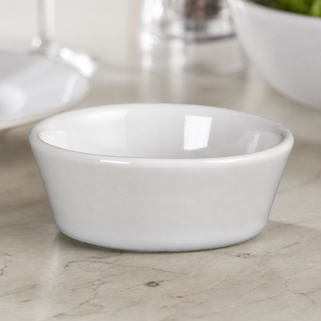 Commercial Sloping Edge Dip Bowls 50mm Pack of 12