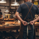 Premium Set of Three Heavy Duty Chrome Leather Apron Ties for Enhanced Durability and Comfort