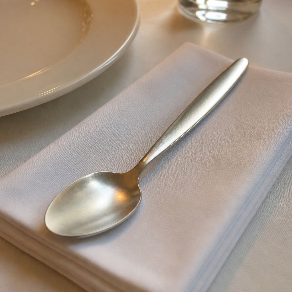 Commercial stainless steel teaspoons pack of 12 for catering