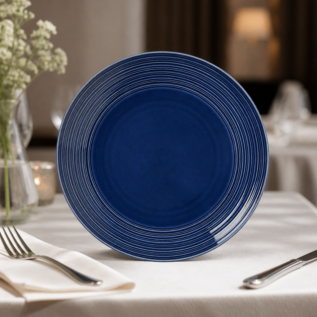 Commercial Coupe Plates 255mm Midnight Blue Pack of 12