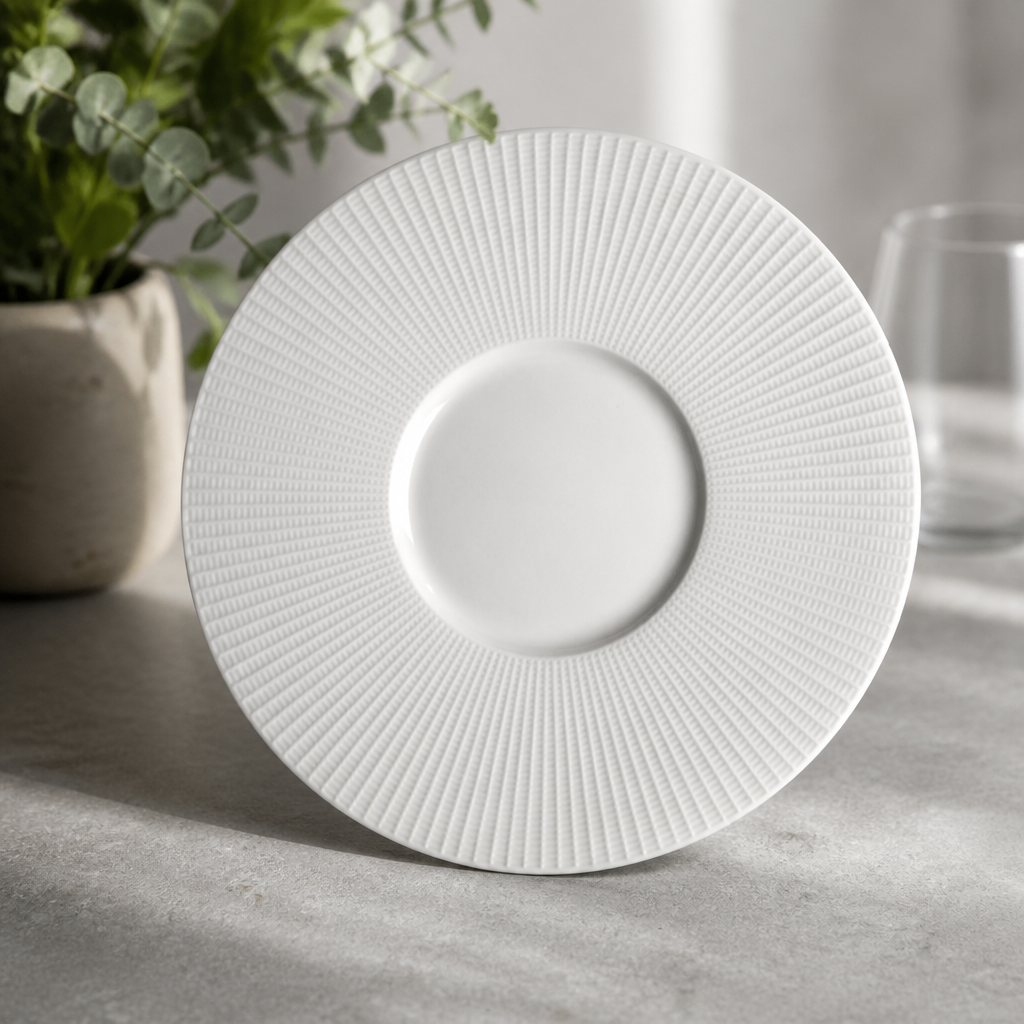 Commercial Gourmet Plates 285mm Small Well Textured Lip 6 Pack