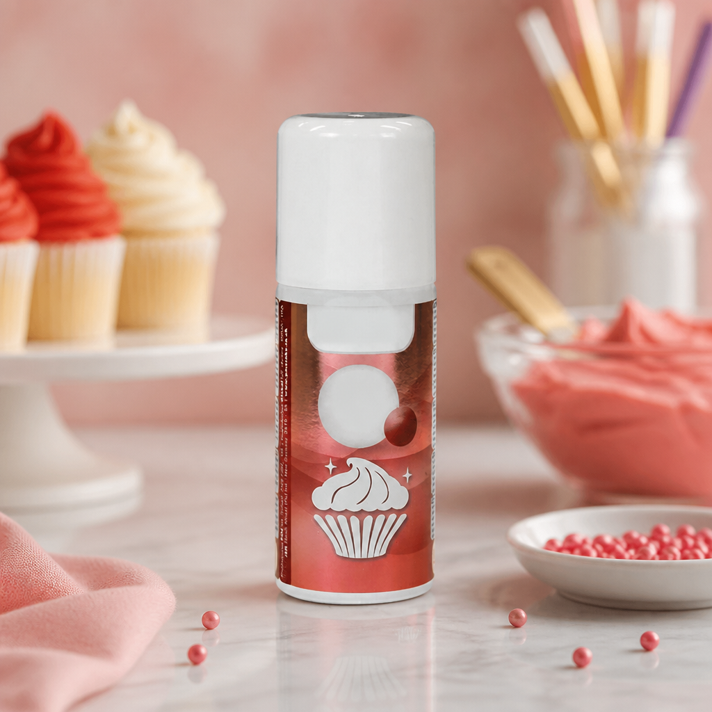 100ml Edible Lustre Spray Red for Cake Decorating and Sugarcraft