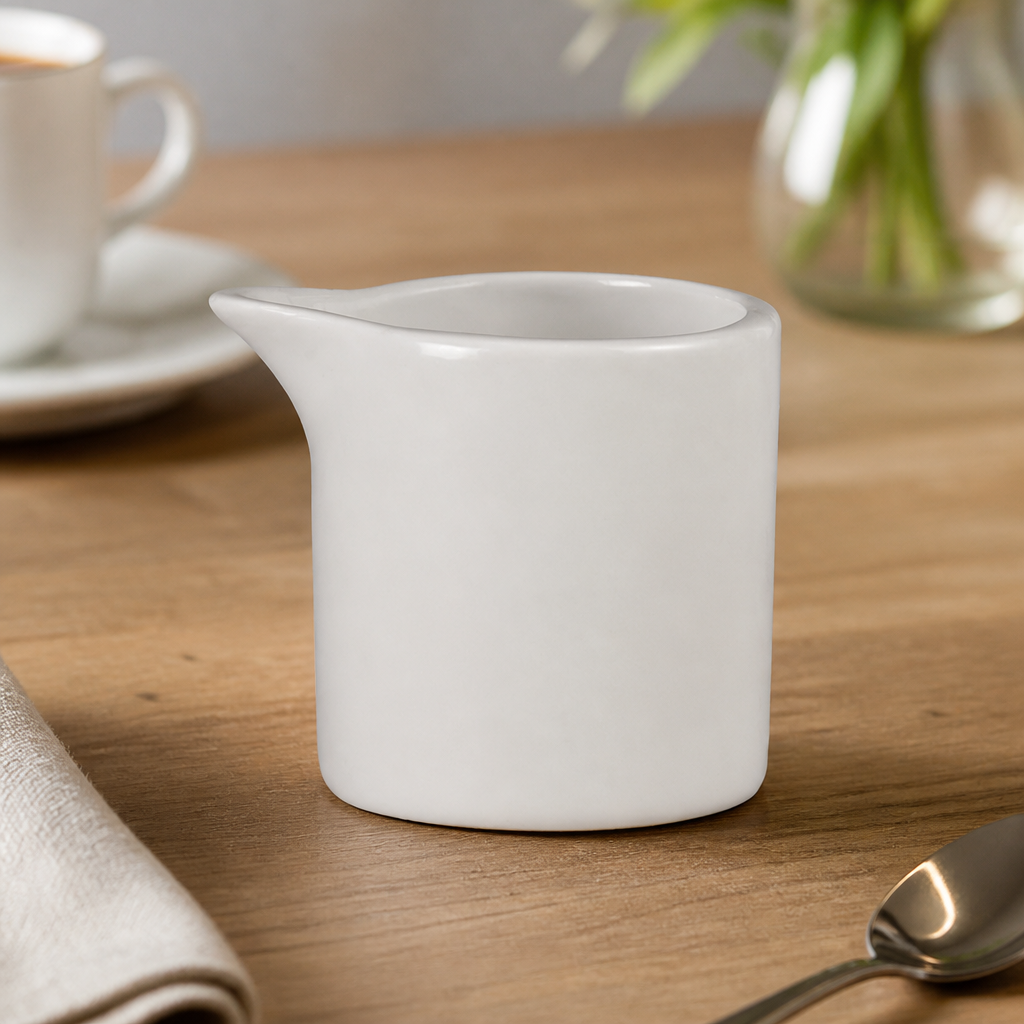 Commercial Whiteware Milk & Cream Jugs 57ml - 6 Pack