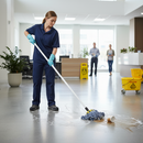 Premium Mop Handle Compatible with Standard Mop Heads for Easy Cleaning and Durability