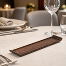 Wooden Rectangular Trays 100x460mm for Commercial Catering 4 Pack