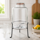 Commercial 8.5L Glass Drink Dispenser with Wire Stand