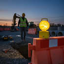 High-Performance Flashing LED Road Safety Light for Enhanced Visibility and Safety