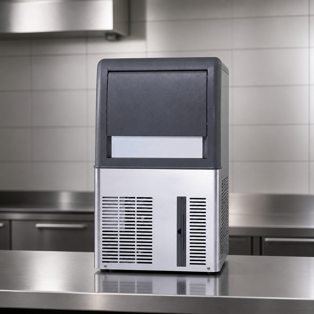 Commercial Ice Cuber Machine 25kg Output with 9kg Storage Bin