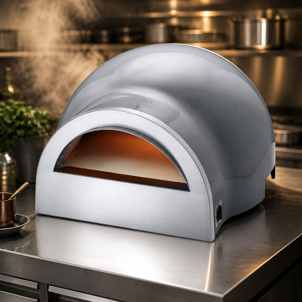Commercial Dual Fuel Gas Pizza Oven with 320 x 380 cooking area