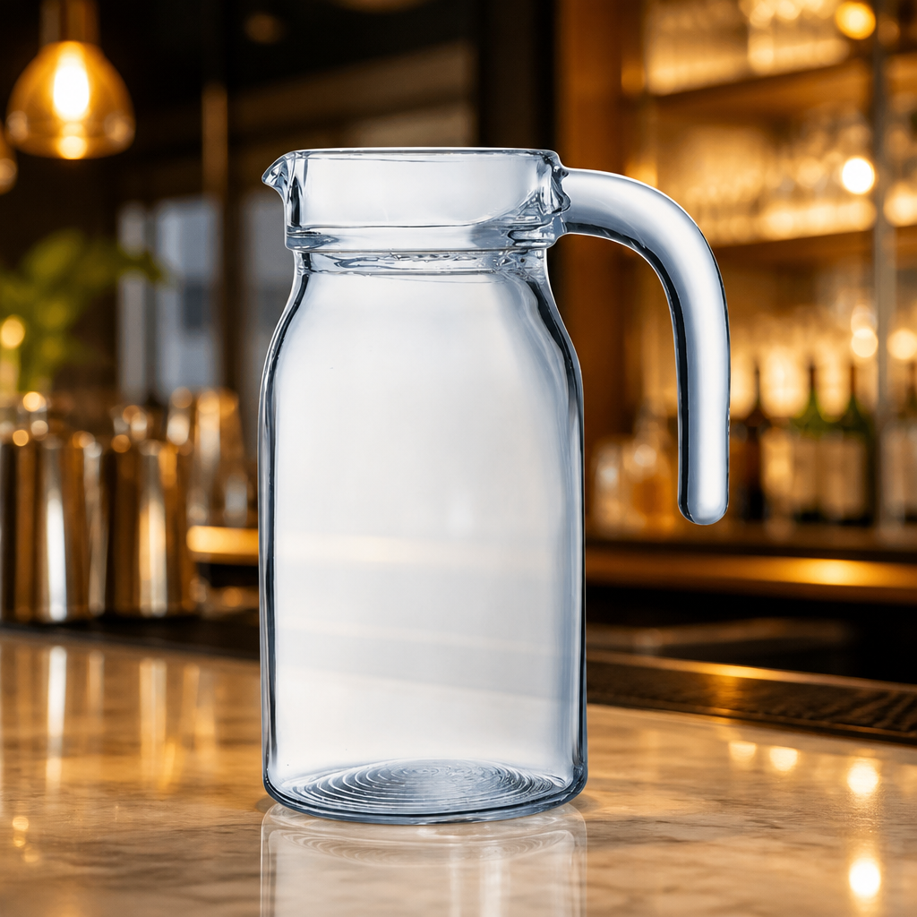 Commercial Glass Jugs 750ml - Set of 6 for Catering Use