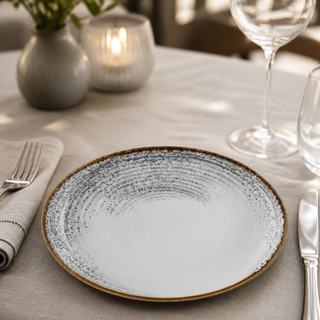 Commercial Coupe Plates 260mm Grey 12 Pack