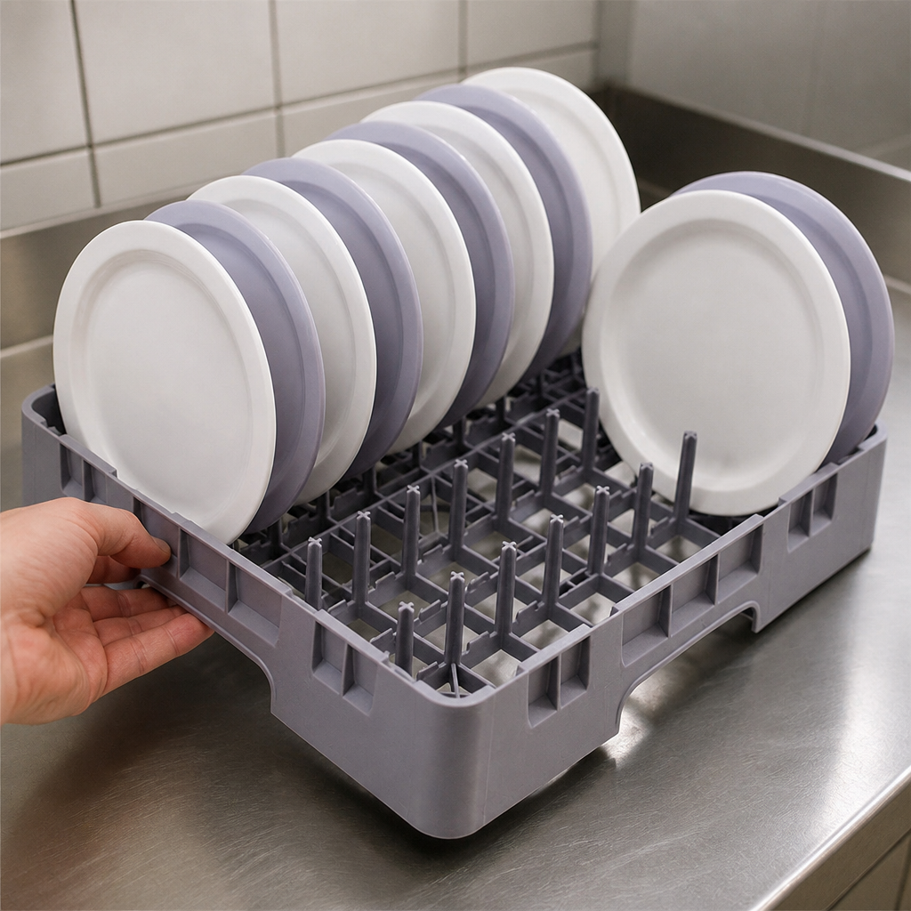 Commercial Plate and Bowl Peg Rack 500x500mm for dishwashers