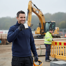 Premium Micro Zip Neck Fleece in Navy Blue - Lightweight, Soft Fabric with Fleece Cuffs for Comfort and Warmth