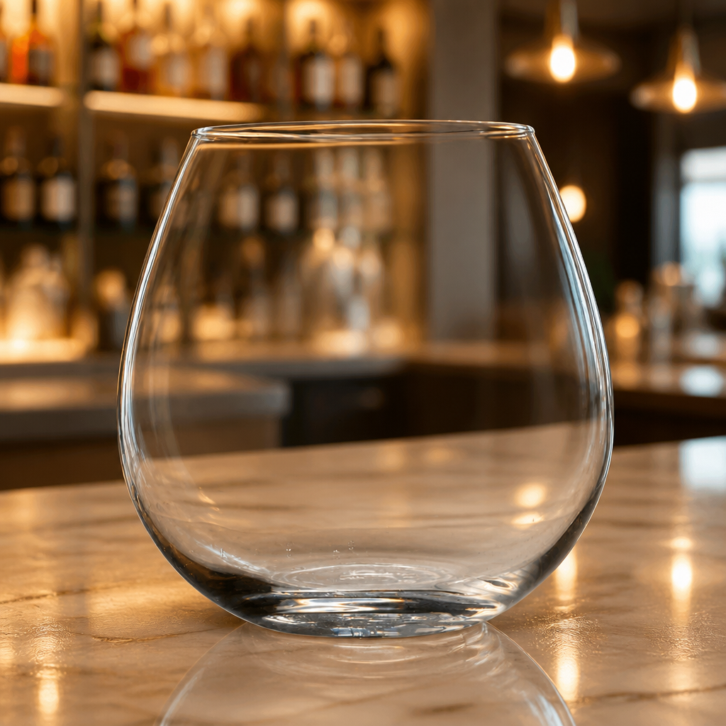 Commercial Stemless Wine Glasses 590ml 6 Pack Elegant Design