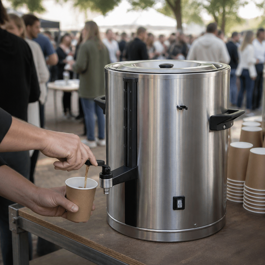 20L Commercial Portable Coffee Urn for bulk brewing