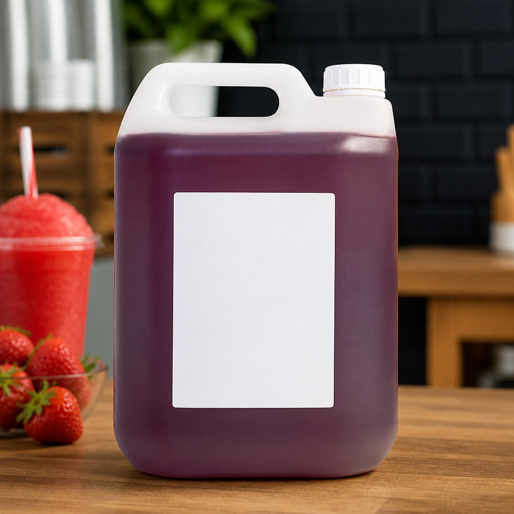 5L Commercial Strawberry Slush Mix Concentrate for Smoothies