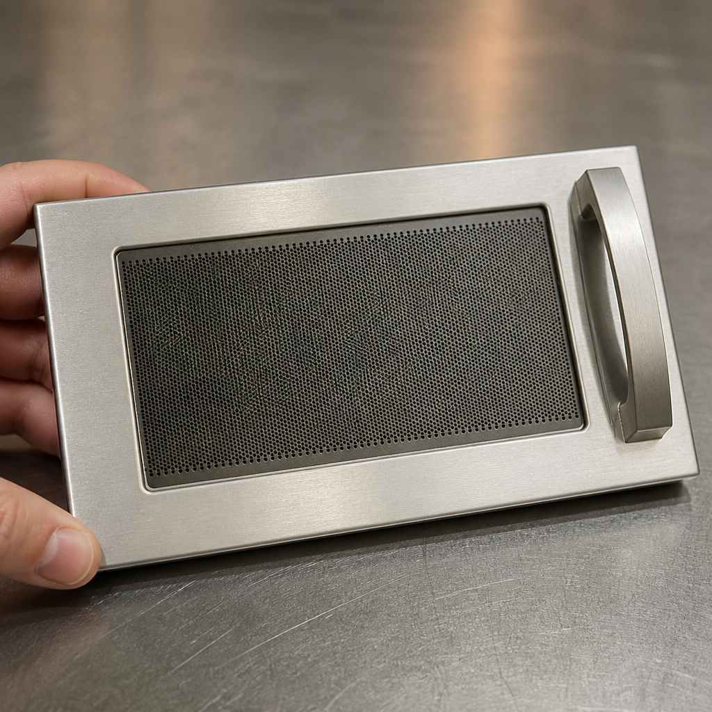 Commercial Microwave Door Assembly 265.3mm High Steel Material