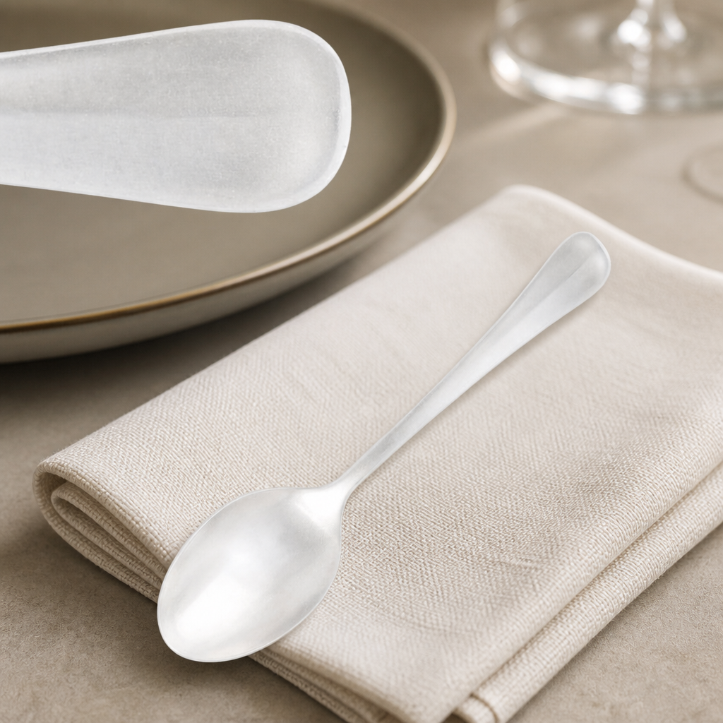 12 pack of stonewashed stainless steel Moka spoons