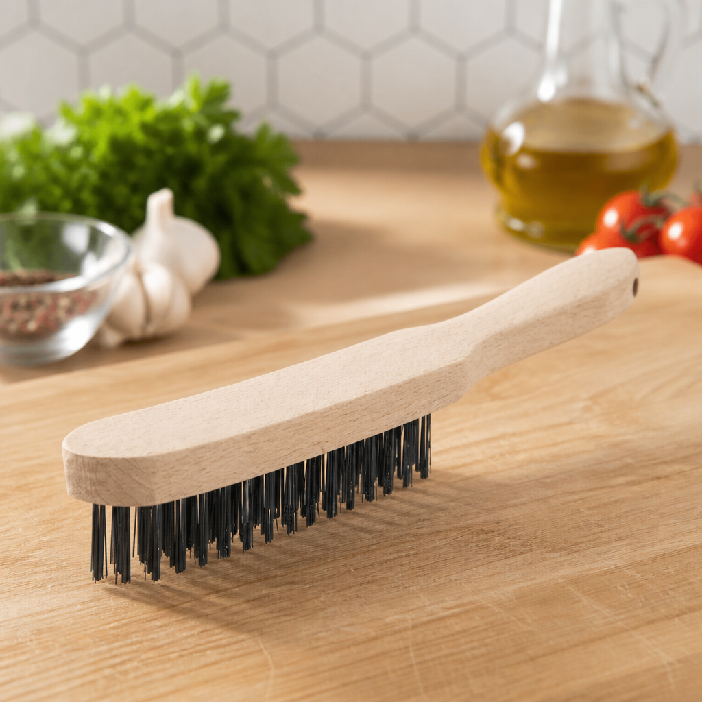 Heavy Duty Wire Grill Brush 4 Row for cleaning grills