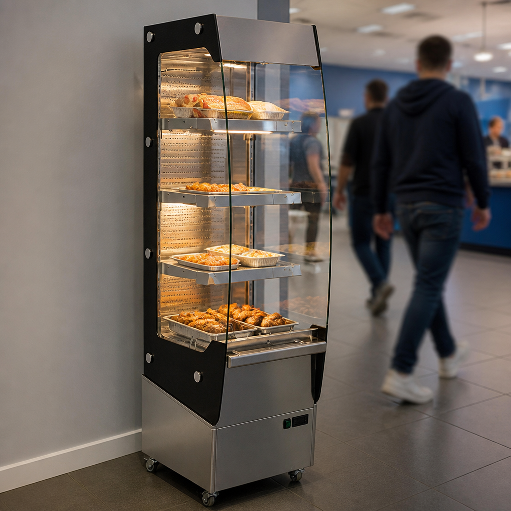 Commercial Slimline Heated Multideck Display Unit 220 Ltr