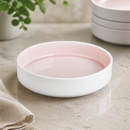 Commercial Fondant Stacking Bowls 215mm 4 Pack Pink Porcelain