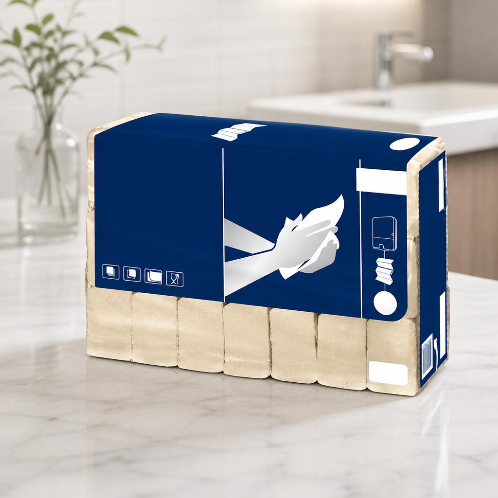 Commercial Multifold Paper Hand Towels Natural 21 Pack