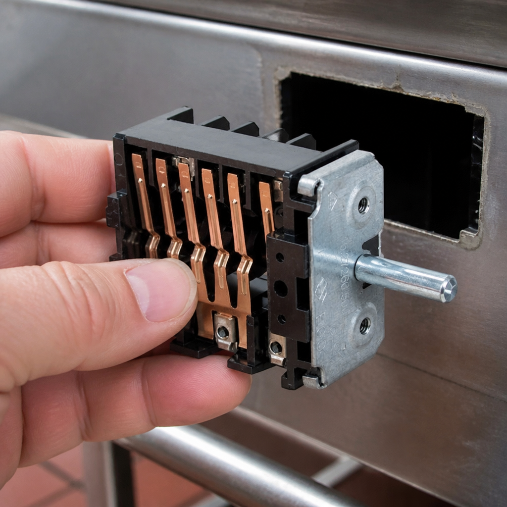 Replacement rotary switch for commercial oven equipment