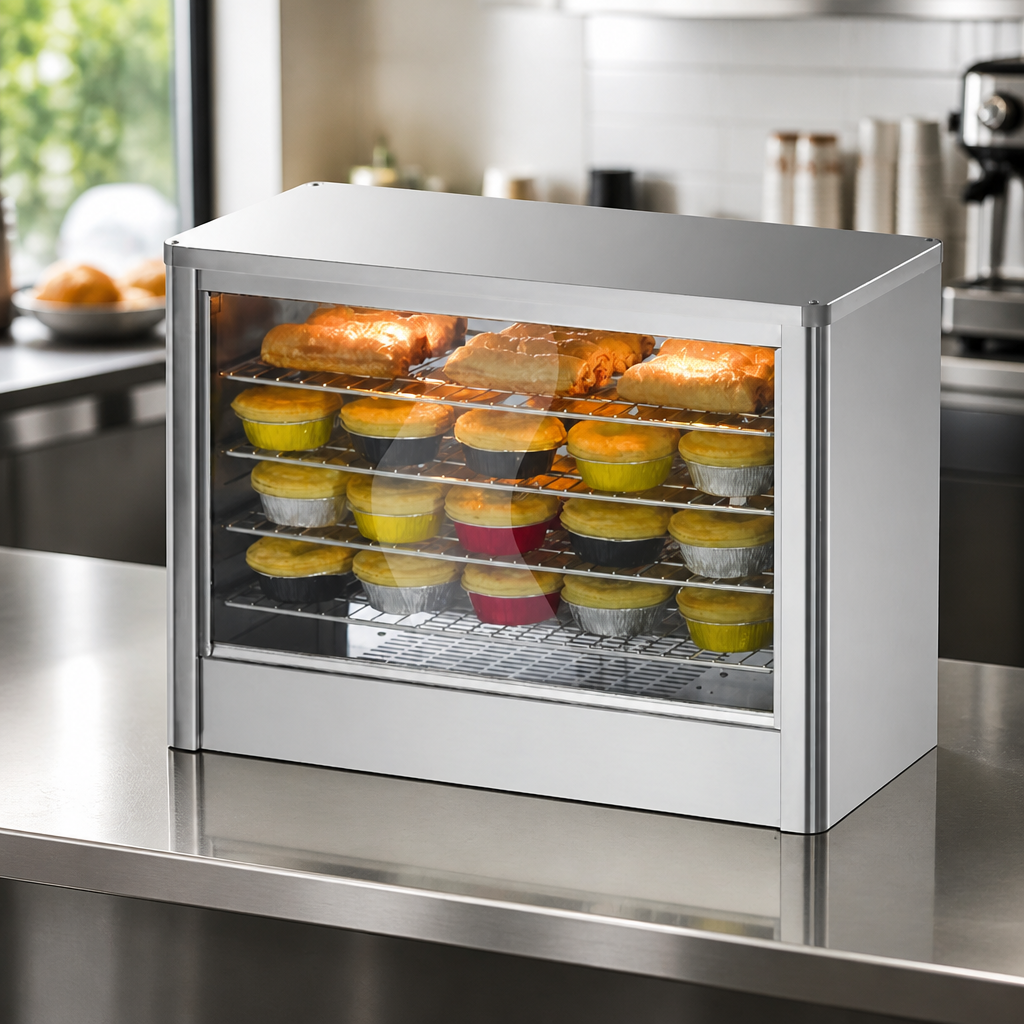 Commercial Food and Pie Warmer 520mm x 710mm Stainless Steel
