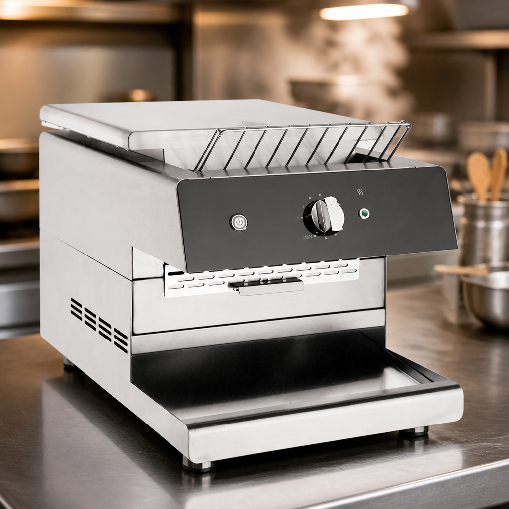 Commercial Double Slice Conveyor Toaster with adjustable settings
