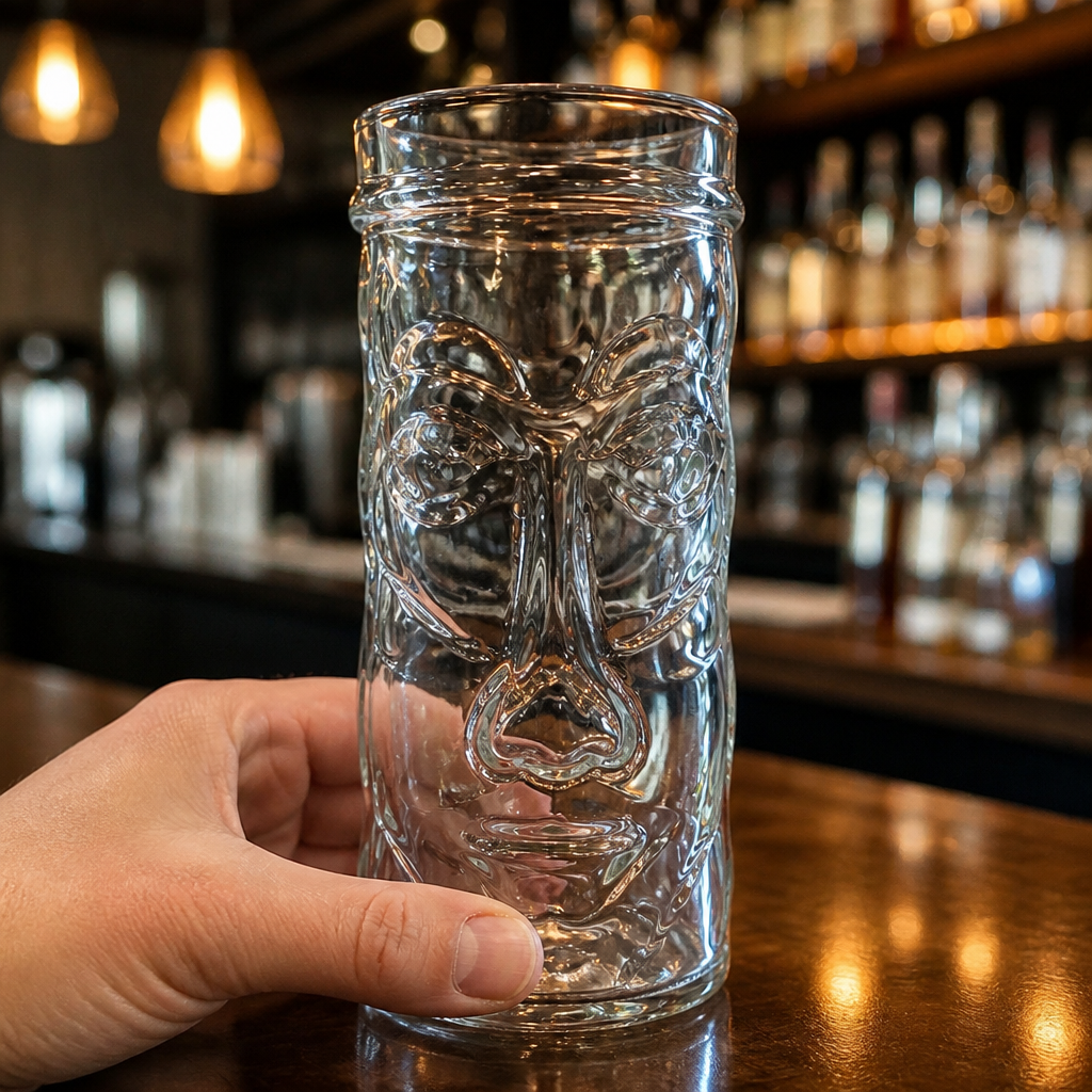 450ml Clear Tiki Glasses for commercial use - 6 pack