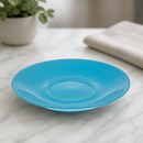 Commercial Blue Saucers 158mm for Cafe Latte Cups 12 Pack