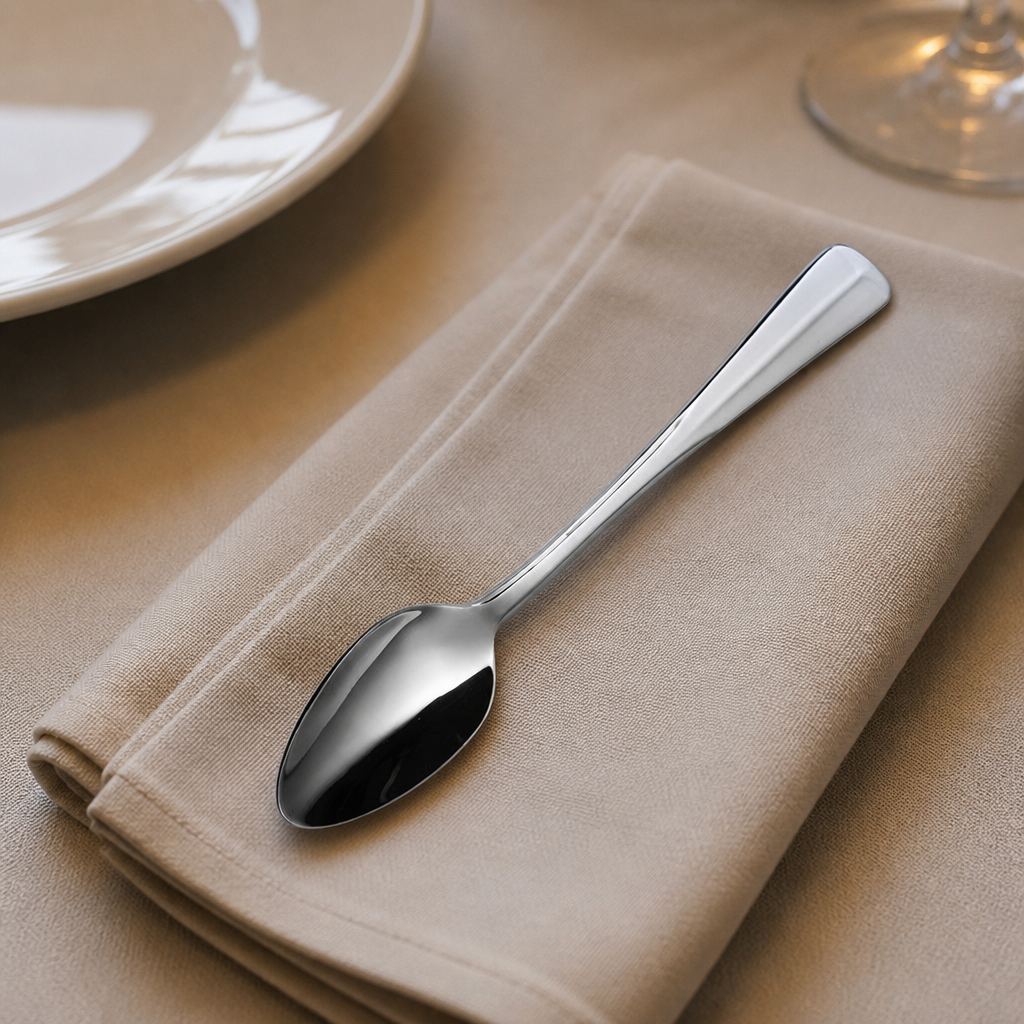 Set of 12 high-quality stainless steel cocktail spoons