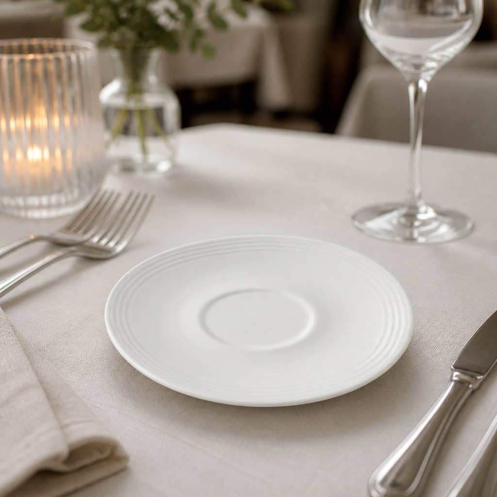 Commercial Cappuccino Saucers 159mm - 12 Pack