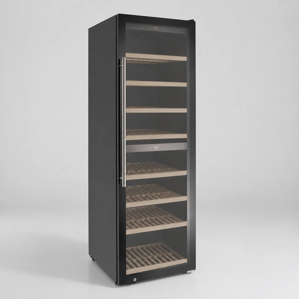 Commercial 180 Bottle Two Zone Wine Cooler with Touch Control